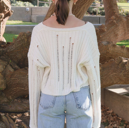 CREAM KNIT CARDIGAN